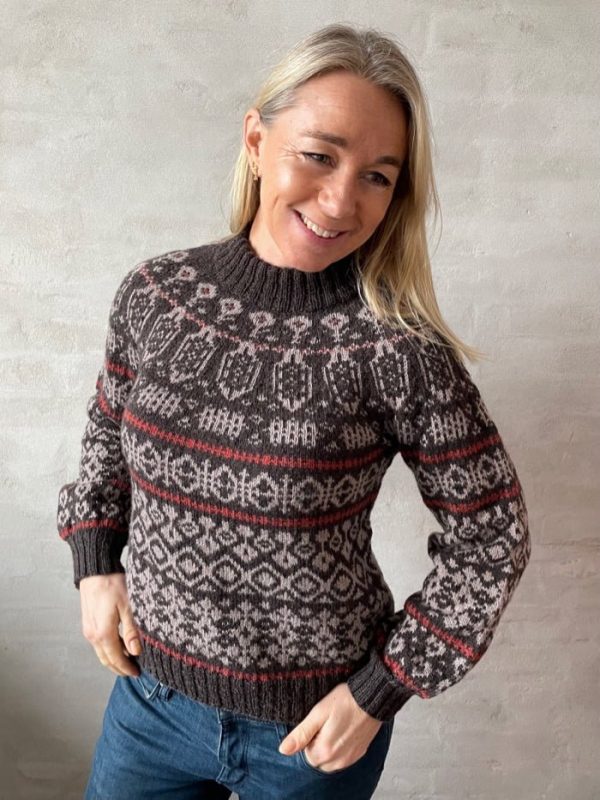 Belle sweater fra Ãnling, No 15 strikkekit